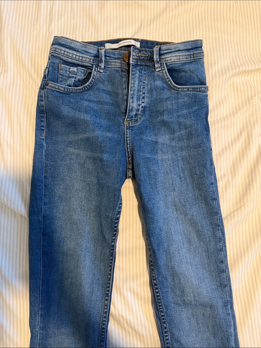 Zara Women's Medium Blue Skinny Jeans